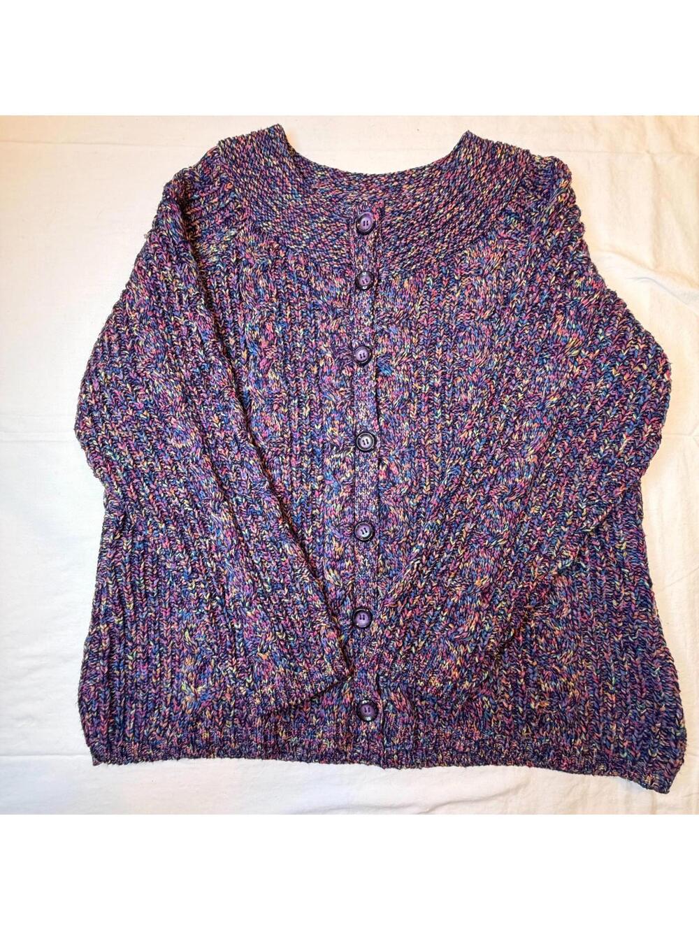 Vintage Dressbarn Women’s Knit Acrylic Polyester Blend Cardigan Plus Sz 22/24